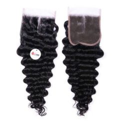 Deep Wave 6x6 Lace Closure Vietnamese Human Hair Front Back
