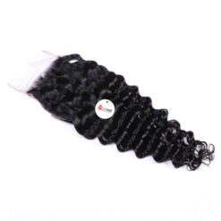 Deep Wave 6x6 Lace Closure Vietnamese Human Hair Side View