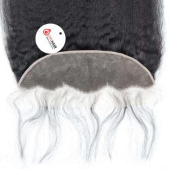 Kinky Straight 13x4 Lace Frontal Vietnamese Human Hair Lace Detail