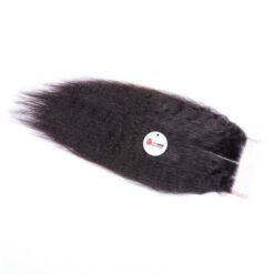 Kinky Straight 6x6 Lace Closure Vietnamese Human Hair Back View