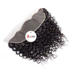 Kinky curly13x4 Lace Frontal Vietnamese Human Hair Front View