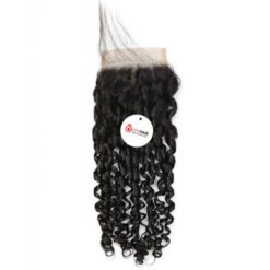 Pixie Curly 5x5 Lace Closure Vietnamese Human Hair Front View