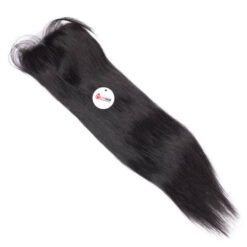 Straight 6x6 Lace Closure Vietnamese Human Hair Back Angled