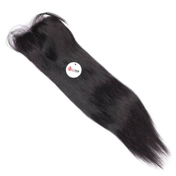 Straight 6x6 Lace Closure Vietnamese Human Hair Back Angled