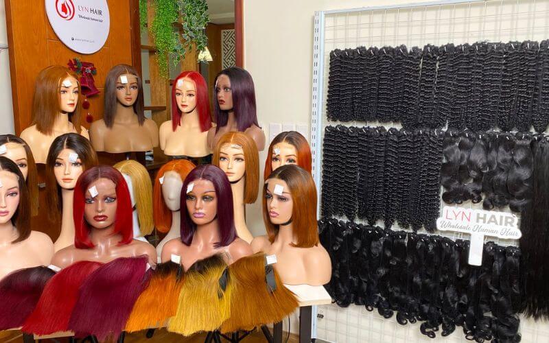 Colorful Remy hair extensions and piano color wigs popular in Nigerian market