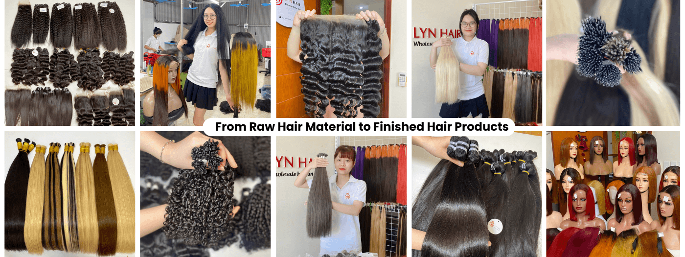 Premium Vietnamese Human Hair Products Manufactured by Lyn Hair