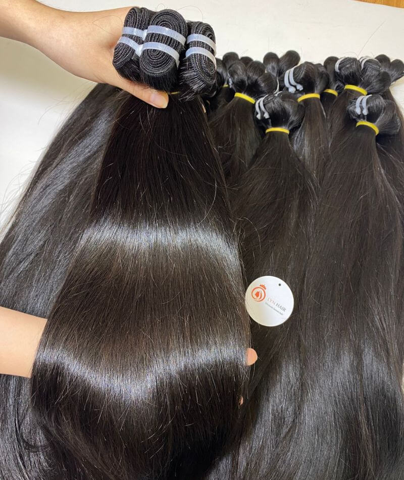 Raw Vietnamese weft hair bundles